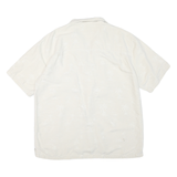 COLORADO CLOTHING Mens White 2XL Cotton Blend Short Sleeve Shirt Casual Summer