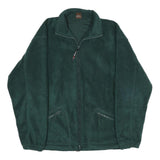 LEGACY Mens Green Polyester Zip Jacket L Fleece Casual Warm Outerwear