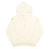 H&M Womens Cream Hoodie XS Cotton Blend Pullover Casual Essentials