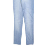 LEVI'S Womens Slim Light Blue Denim Cotton Blend Jeans W25 L32 Stretch Zip