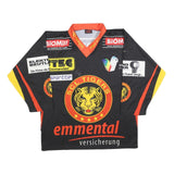 WUTHRICH Mens Black & Red SCL Tigers Hockey T-Shirt L Long Sleeve V-Neck Sports