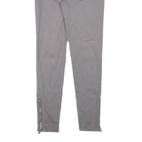 MICHAEL KORS Womens Cotton Blend Grey Slim Skinny Trousers W28 L29 Zip Pocketed