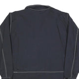 DELFY 1000 Mens Black Zip Up Jacket M Polyester Blend Outdoor Casual Lightweight