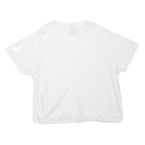 TRUE RELIGION Womens White Graphic T-Shirt L Short Sleeve Crew Neck Logo