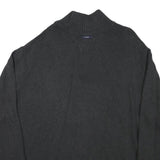 NAUTICA Mens Black Patterned Jumper Pullover Crew Neck Basic Knit XL Cotton