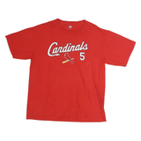 GENUINE MERCHANDISE Mens Red Cardinals Shirt M Short Sleeve Crew Neck Baseball