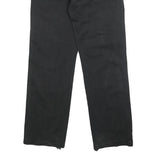 DOCKERS Mens Black Regular Fit Straight Leg Trousers W30 L31 Cotton Blend Zip