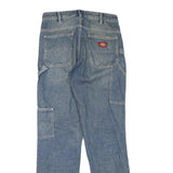 DICKIES Womens Jeans Blue Regular Straight Denim Medium W30 L32 Workwear