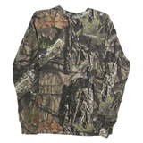 FIELD & STREAM Mens Green Camouflage Print Long Sleeve Crew Neck T-Shirt S