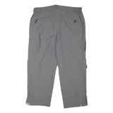 SHERPA OUTDOOR Mens Grey Relaxed Straight Trousers W35 L26 Lightweight Zip Cargo