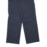 DICKIES Mens Cotton Blend Navy Relaxed Straight Trousers W30 L30 Workwear Cargo