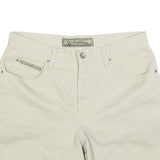 NO EXCUSES Womens Shorts Cream Casual Plain M W30 Cotton Blend Summer