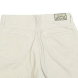 NO EXCUSES Womens Shorts Cream Casual Plain M W30 Cotton Blend Summer