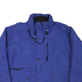 HARBOR BAY Mens Blue Polyester Blend Jacket 2XL Zip Up Outdoor Warm