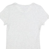 TOMMY JEANS Womens White L Graphic T-Shirt Short Sleeve Crew Neck Cotton Blend