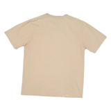 CARHARTT Mens Beige Pocket T-Shirt S Short Sleeve Crew Neck Cotton Blend Casual