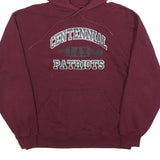 RUSSELL ATHLETIC Mens Maroon Centennial Lax Patriots Hoodie M Cotton Blend