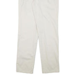 DOCKERS Womens Cotton Blend White Regular Fit Straight Leg Trousers W30 L33