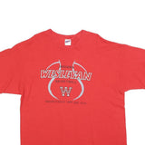 GILDAN Mens Red Indiana Wesleyan Basketball Graphic T-Shirt XL Short Sleeve Crew