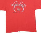 GILDAN Mens Red Indiana Wesleyan Basketball Graphic T-Shirt XL Short Sleeve Crew