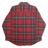 GREATLAND SPORTSWEAR Mens Red & Grey Checked Shirt XL Classic Long Sleeve Cotton