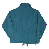 COLUMBIA Mens Blue & Purple Outdoor Jacket XL Polyester Blend Plain Zip Long