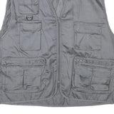 CHALET Mens Grey Utility Pockets Lightweight Jacket XL Polyester Blend Zip