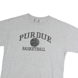AMERICA Mens Grey Purdue Basketball Graphic T-Shirt XL Short Sleeve Crew Neck