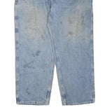 CARHARTT Mens Regular Fit Blue Denim Jeans W40 L30 Workwear Zip Closure