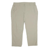 SCHOFFEL Womens Relaxed Beige Nylon Trousers W38 L28 Outdoor Leisure Zip