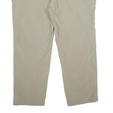SCHOFFEL Womens Relaxed Beige Nylon Trousers W38 L28 Outdoor Leisure Zip