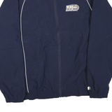 RUSSELL ATHLETIC Mens Navy Blue Notre Dame Basketball Track Zip Jacket L