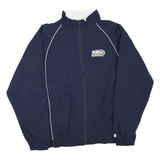 RUSSELL ATHLETIC Mens Navy Blue Notre Dame Basketball Track Zip Jacket L