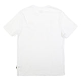 LEE Mens White T-Shirt M Short Sleeve Crew Neck Cotton Blend Logo Graphic