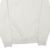 NIKE Mens White Crew Neck M Cotton Blend Sweatshirt Classic Logo