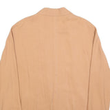 ZARA WOMAN Womens Beige Oversized Jacket S Polyester Blend Plain Lightweight