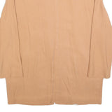 ZARA WOMAN Womens Beige Oversized Jacket S Polyester Blend Plain Lightweight