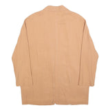 ZARA WOMAN Womens Beige Oversized Jacket S Polyester Blend Plain Lightweight