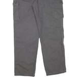 CARHARTT Mens Grey Polyester Blend Regular Fit Straight Leg Trousers W34 L32
