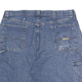 WRANGLER Mens Denim Blue Cargo Shorts L W38 Cotton Casual Summer