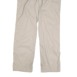 CARHARTT Mens Cotton Blend Beige Relaxed Straight Trousers W40 L34 Casual