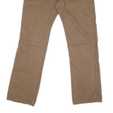 DICKIES Mens Regular Fit Straight Leg Cotton Blend Brown W30 L32 Workwear Jeans