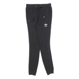ADIDAS Womens Joggers Black Slim Tapered UK 6 W26 L28 Casual Sportswear