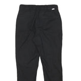 LEVI'S Womens Black Slim Drawstring Cotton Blend Trousers W23 L25 Casual