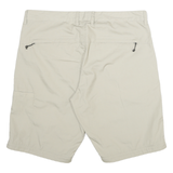 FJALLRAVEN Womens Shorts Beige Casual XL W38 Outdoor Lightweight Polyester Blend
