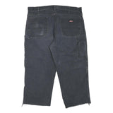 DICKIES Mens Cotton Blend Black Regular Fit Straight Leg Trousers W40 L23