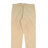 LACOSTE LIVE Mens Cotton Blend Beige Slim Straight Trousers W33 L33 Casual Smart