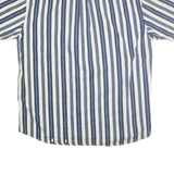 FADED GLORY Mens Blue & White Striped Shirt XL Cotton Casual Summer Button-Down