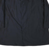 SANYO Mens Black Button Jacket 4XL Polyester Blend Classic Plain Lightweight