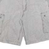CARHARTT Mens Shorts Grey Relaxed Fit XL W38 Cargo Cotton Blend Pocket